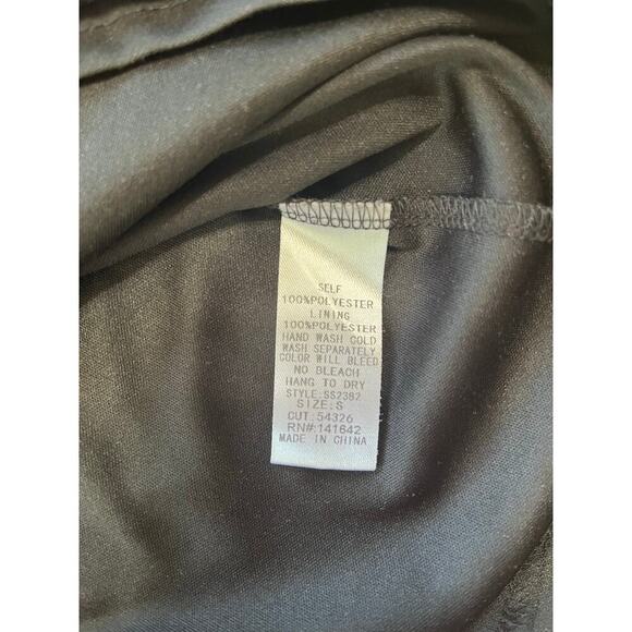 She + Sky Knot Long Sleeve Midi Dress - Black Size S - Picture 8 of 8